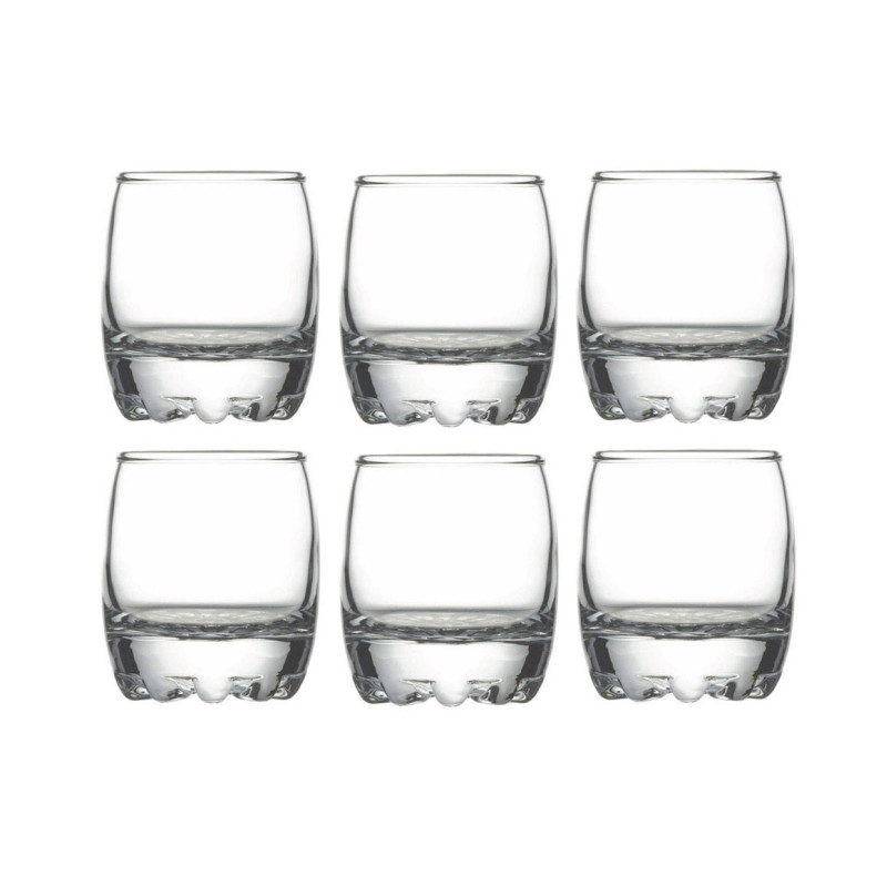 Pahar lichior, Silvana, din sticla, 80 ml, set 6 pahare