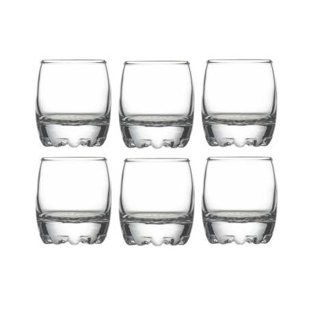 Pahar lichior, Silvana, din sticla, 80 ml, set 6 pahare