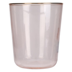 Pahar pentru apa 046100590, sticla, ambra + auriu, 315 ml