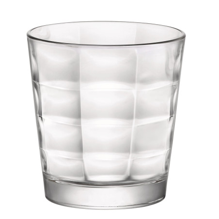 Pahar pentru apa, Cube, sticla, transparent, 240 ml, set 6 bucati