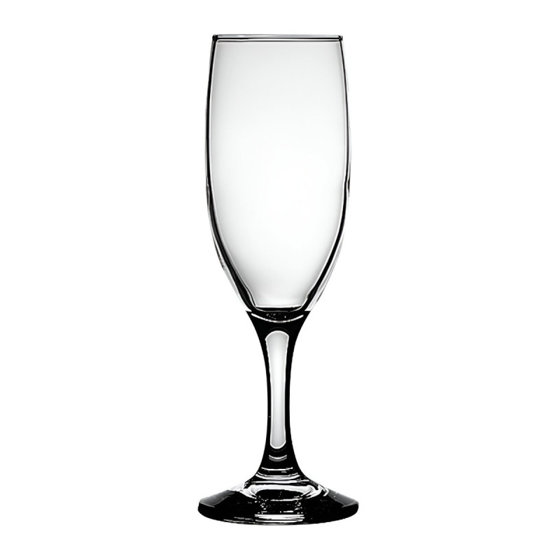 Pahar sampanie, Bistro, din sticla, 190 ml, set 6 bucati