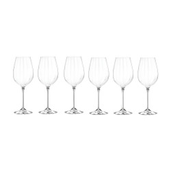 Pahar vin RCR Optiq, sticla cristalina, transparent, 450 ml, set 6 bucati