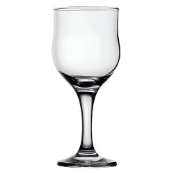Pahar vin rosu, Tulipe, din sticla, 240 ml, set 6 bucati