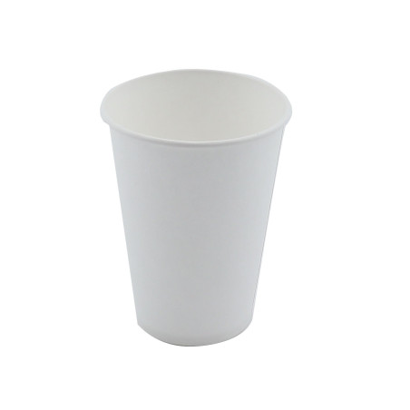 Pahare din carton, albe, 250 ml, set 25 bucati