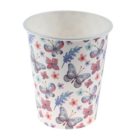 Pahare din carton Fluturi, 250 ml, set 25 bucati