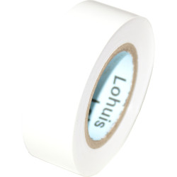 Banda izolatoare Lohuis, alb, 10 m x 0.15 mm x 19 mm