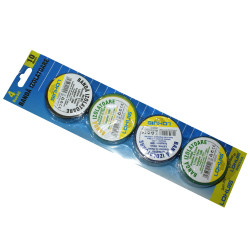 Banda izolatoare Lohuis, negru / galben cu verde / albastru / verde 10 m, 4 buc