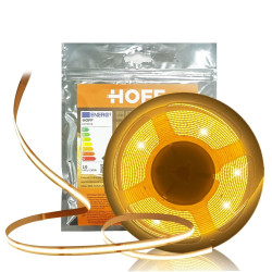 Banda LED dublu-adeziva pentru interior Hoff COB, 24 V, 36 W, 2800 lm, lumina calda, 5 m, IP20