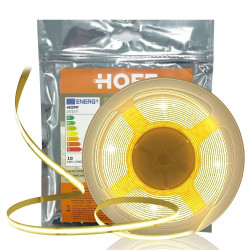 Banda LED dublu-adeziva pentru interior Hoff COB, 24 V, 36 W, 3000 lm, lumina neutra, 5 m, IP20