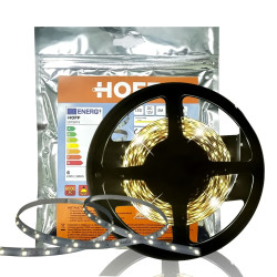 Banda LED dublu-adeziva pentru interior Hoff SMD 2835, 12 V, 24 W, 2500 lm, lumina rece, 5 m, IP20