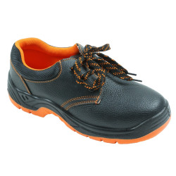 Pantofi de protectie Cross, cu bombeu metalic, piele, negru, S1, marimea 40