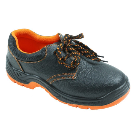 Pantofi de protectie Cross, cu bombeu metalic, piele, negru, S1, marimea 40