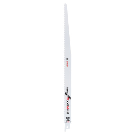 Panza fierastrau sabie, pentru lemn / aluminiu, Bosch Heavy for Wood and Metal, S 1411 DF, set 2 bucati