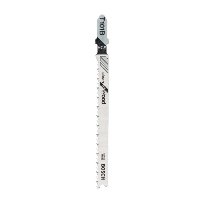 Panza fierastrau vertical, pentru lemn, Bosch Clean for Wood, T 101 B, set 5 bucati