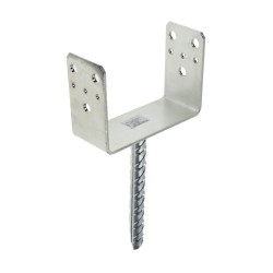 Papuc reazem din tabla de otel zincat, cu tija, 141 x 60 x 102 mm