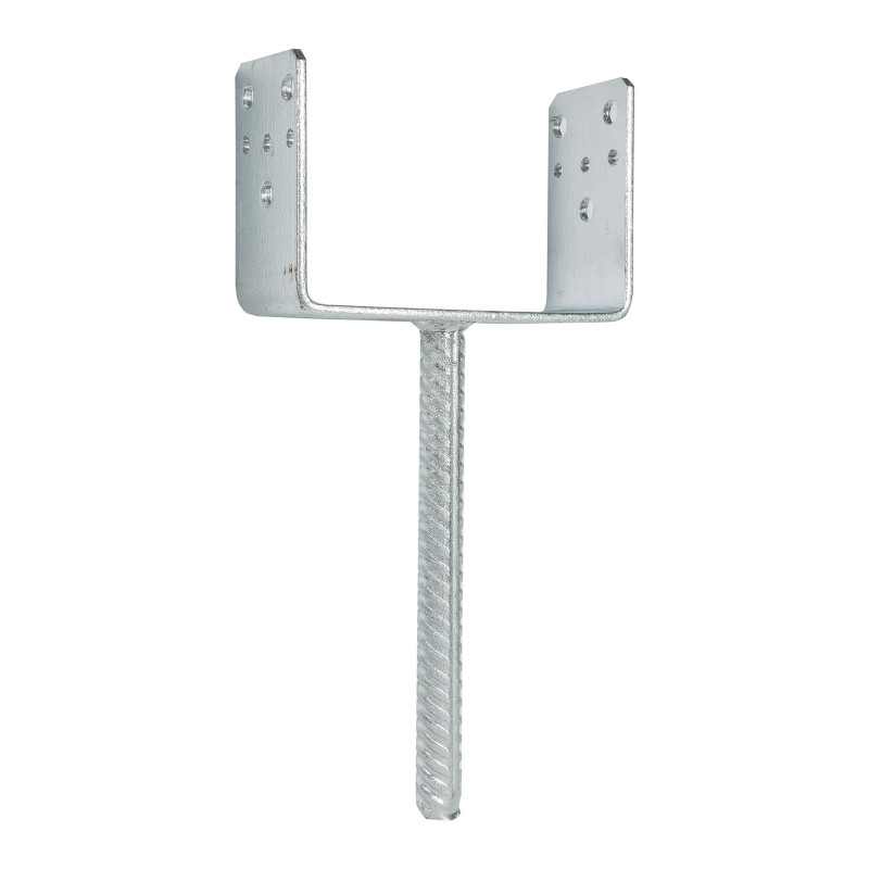 Papuc reazem, din tabla de otel zincat, cu tija, 151 x 60 x 102 mm
