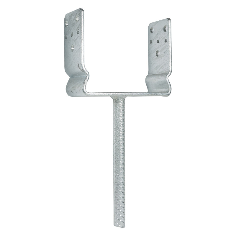 Papuc reazem din tabla de otel zincat, cu tija, 151 x 60 x 125 mm