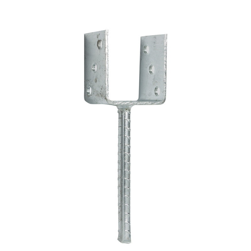 Papuc reazem din tabla de otel zincat, cu tija, 71 x 50 x 80 mm Papuc reazem din tabla de otel zincat, cu tija, 71 x 50 x 80 mm