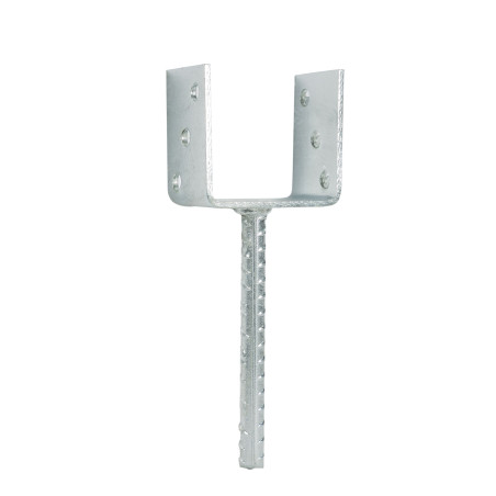 Papuc reazem din tabla de otel zincat, cu tija, 81 x 50 x 80 mm