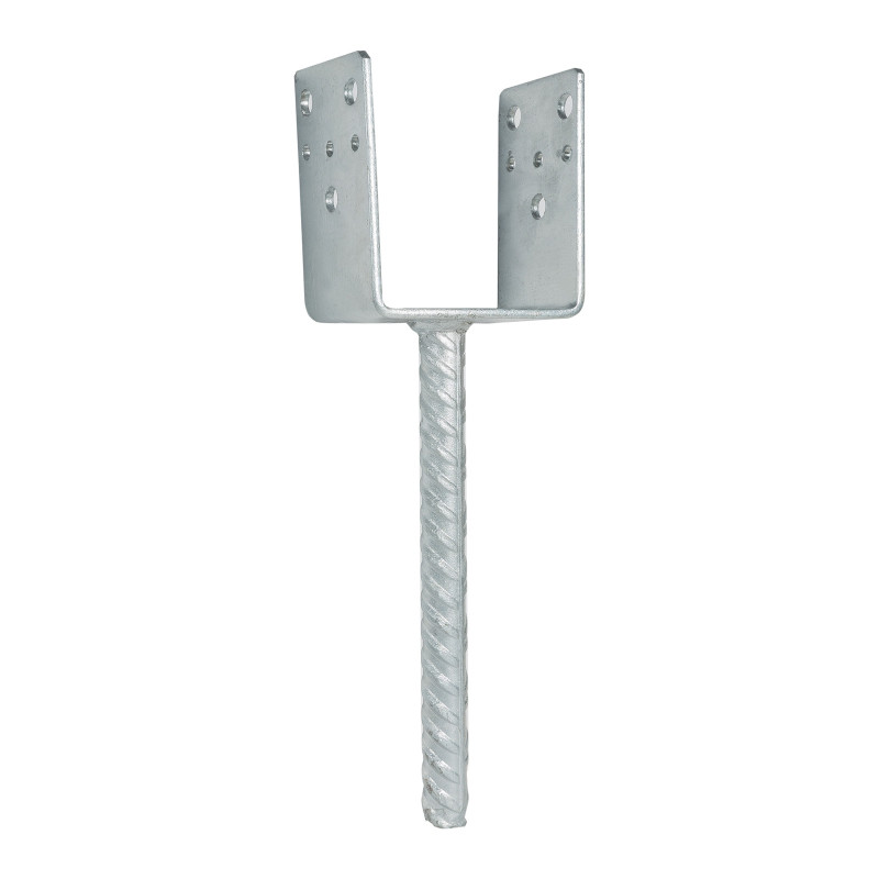 Papuc reazem din tabla de otel zincat, cu tija, 91 x 60 x 102 mm