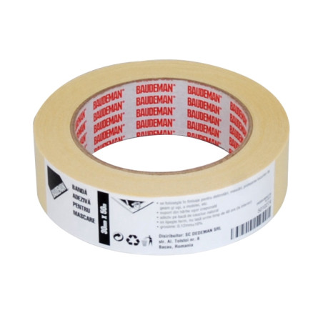 Banda mascare Baudeman 4359 - 42, alb, interior, 50 m x 30 mm