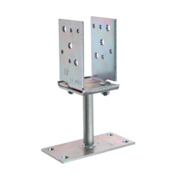 Papuc reazem din tabla de otel zincat, reglabil, EN103326, 70 - 150 x 70 x 115 mm