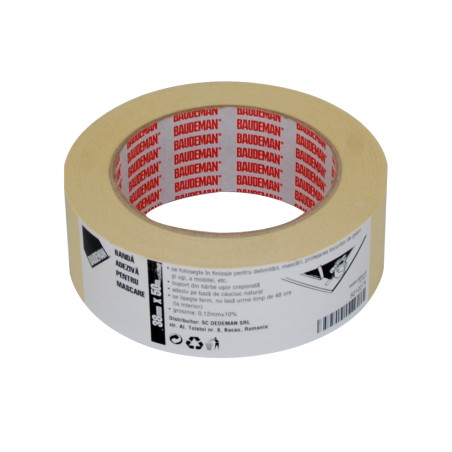 Banda mascare Baudeman 4359 - 43, alb, interior, 50 m x 38 mm