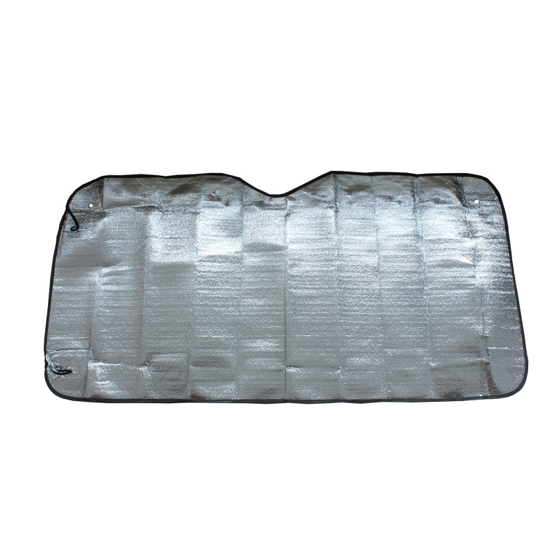Parasolar auto, pentru parbriz, VGT, 150 x 70 cm, folie, argintiu, interior