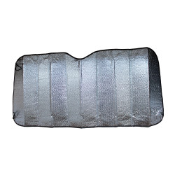 Parasolar auto, pentru parbriz, VGT, 150 x 70 cm, folie reflectorizanta, argintiu, interior