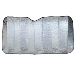 Parasolar auto, pentru parbriz, VGT, 150 x 80 cm, folie, argintiu, interior