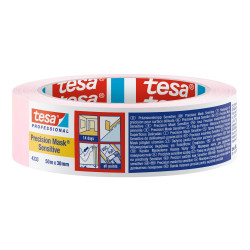Banda mascare tesa 4333, roz, interior, suprafete sensibile, 50 m x 30 mm