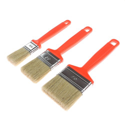 Pensula universala pentru vopsea / lac, Holzer, maner PVC, latime 30 / 50 / 70 mm, set 3 bucati
