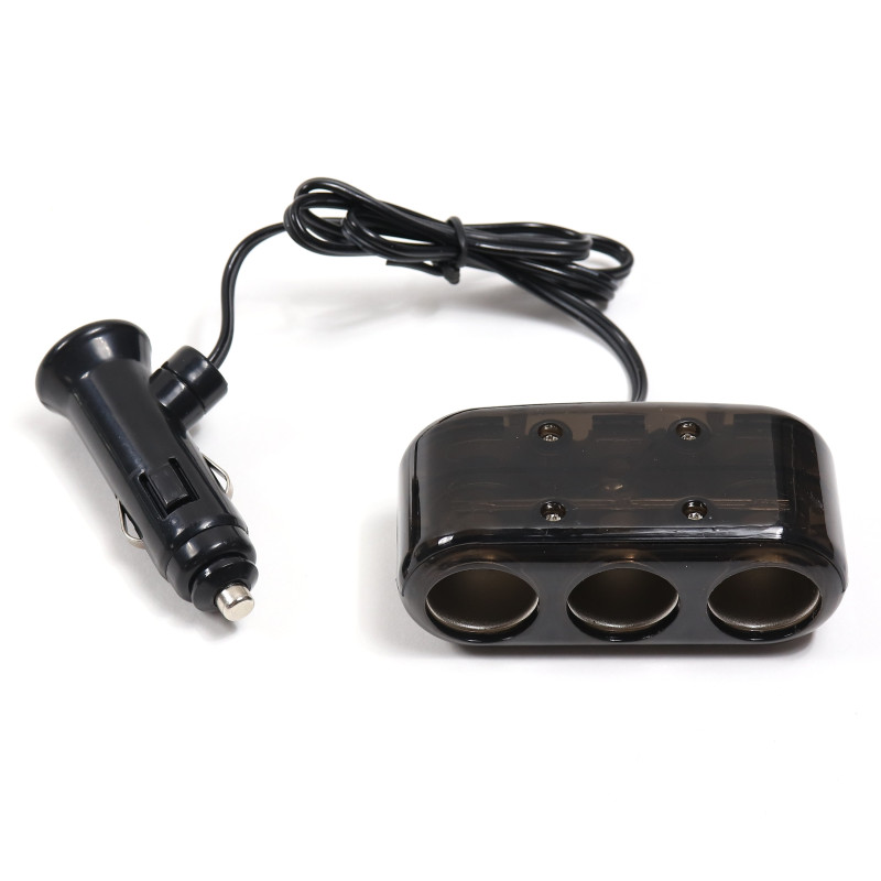 Adaptor priza auto, VGT, 3 porturi bricheta, 12 V