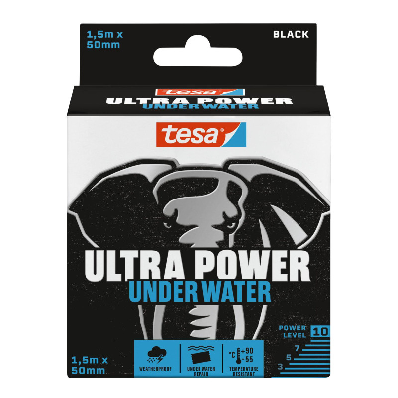 Banda pentru reparatii, tesa Ultra Power Underwater, negru, 1.5 m x 50 mm