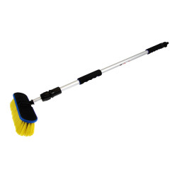 Perie auto, Roll Fast, pentru spalat caroseria, maner telescopic, aluminiu, galben / negru, 100 - 170 cm