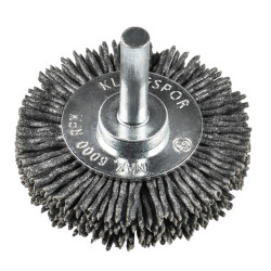 Perie circulara, cu tija, pentru decapare lemn / inox, Klingspor BRS 600 P, diametru 50 mm, granulatie 120