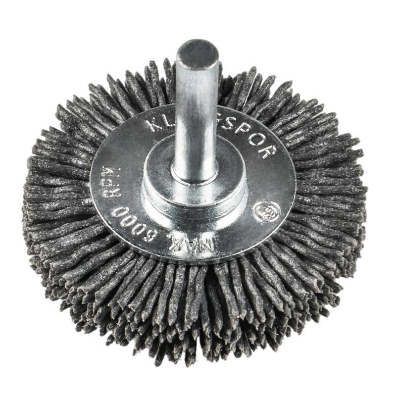 Perie circulara, cu tija, pentru decapare lemn / inox, Klingspor BRS 600 P, diametru 50 mm, granulatie 120 Perie circulara, cu tija, pentru decapare lemn / inox, Klingspor BRS 600 P, diametru 50 mm, granulatie 120
