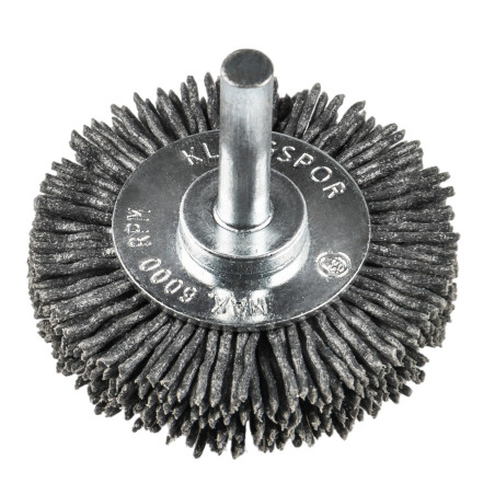 Perie circulara, cu tija, pentru decapare lemn / inox, Klingspor BRS 600 P, diametru 50 mm, granulatie 120