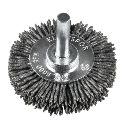 Perie circulara, cu tija, pentru decapare lemn / inox, Klingspor BRS 600 P, diametru 50 mm, granulatie 320
