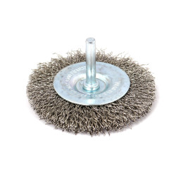 Perie circulara, cu tija, pentru inox / aluminiu, Peromex 5138G, diametru 75 mm