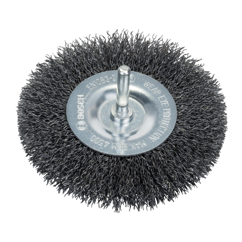 Perie circulara, cu tija, pentru otel / metale feroase / metale neferoase, Bosch, diametru 100 mm Perie circulara, cu tija, pentru otel / metale feroase / metale neferoase, Bosch, diametru 100 mm