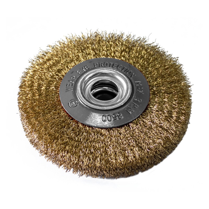 Perie circulara, pentru lustruire si decapare, pentru lemn / fier, Lumytools LT06978, diametru 125 mm Perie circulara, pentru lustruire si decapare, pentru lemn / fier, Lumytools LT06978, diametru 125 mm