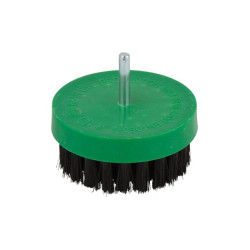 Perie cupa, cu tija, pentru lustruit, Wolfcraft 2713000, 80 mm