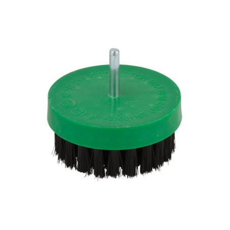 Perie cupa, cu tija, pentru lustruit, Wolfcraft 2713000, 80 mm