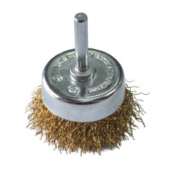 Perie cupa, pentru lustruire si decapare, pentru lemn / fier, Lumytools LT06987, diametru 50 mm