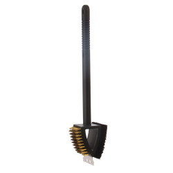 Perie pentru curatat gratarul Grunmann KY1038, metal si plastic, 38 cm