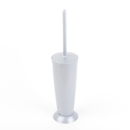 Perie WC Romtatay 43170, polipropilena, gri metalizat, 42 x 9.5 cm