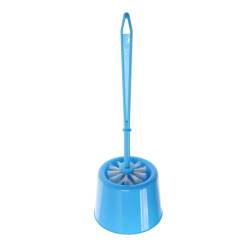 Perie WC  Tina SZ-147, plastic, alb / bleu / bej