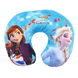 Perna de calatorie copii, Disney, Frozen, ergonomica, poliester, 27 x 23 x 9 cm