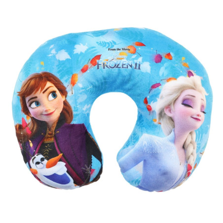 Perna de calatorie copii, Disney, Frozen, ergonomica, poliester, 27 x 23 x 9 cm